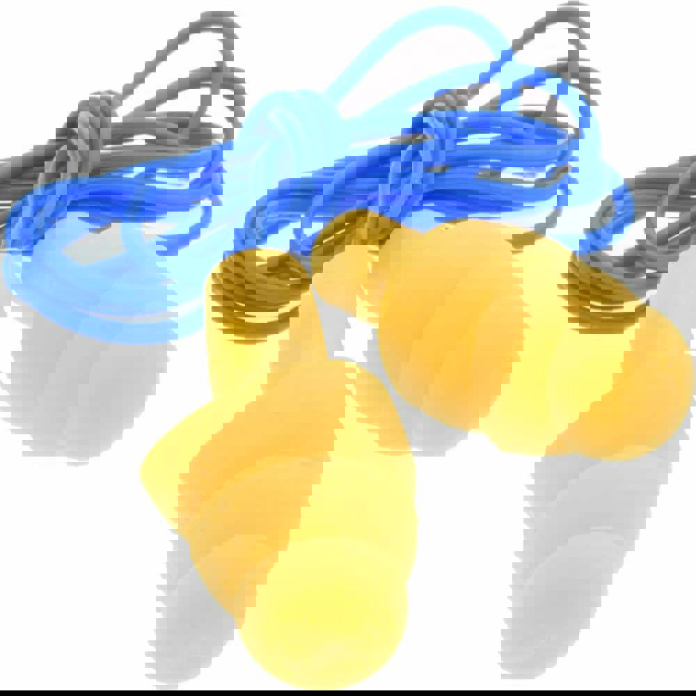 Earplugs: Plastic, Flanged, No Roll, Corded